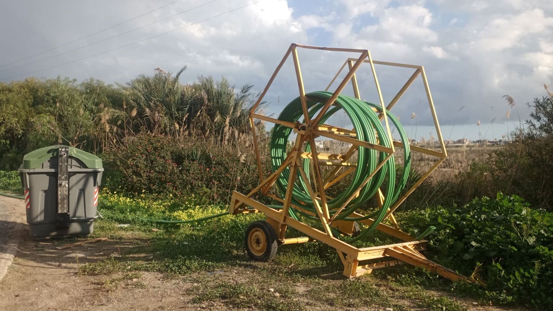 soterramiento línea eléctrica Salinas de Marchamalo