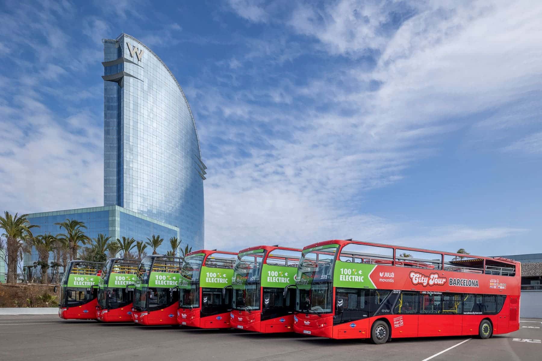 Autobuses Barcelona City Tour eléctricos