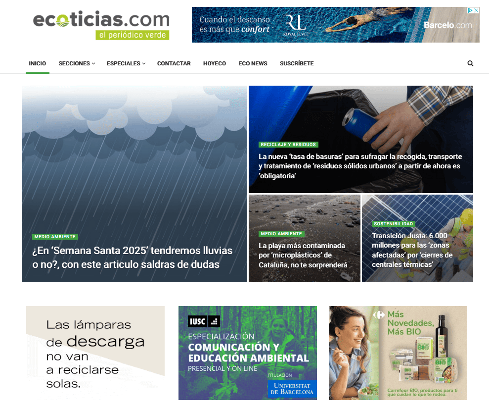 Ecoticias com periodico verde inicio 2004 ceo jordi company