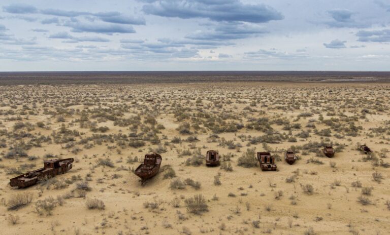 El Mar de Aral agoniza por el cambio climático