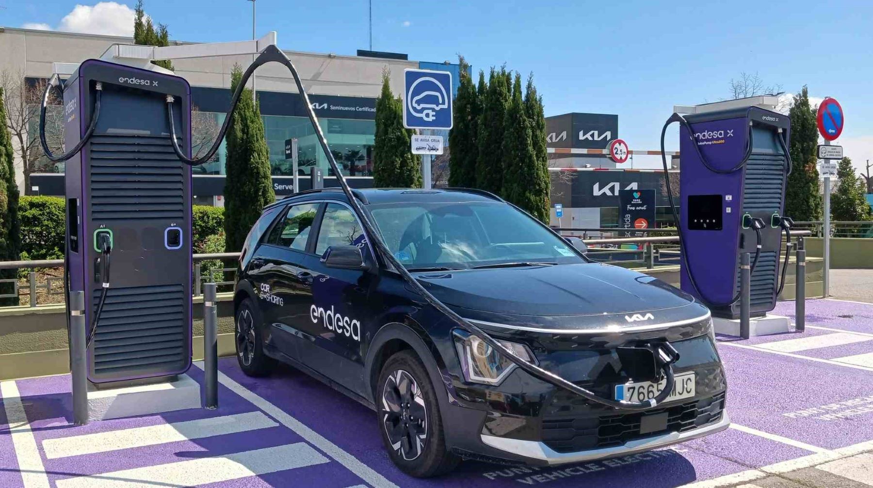 Endesa segundo hub recarga coche eléctrico mayor potencia España
