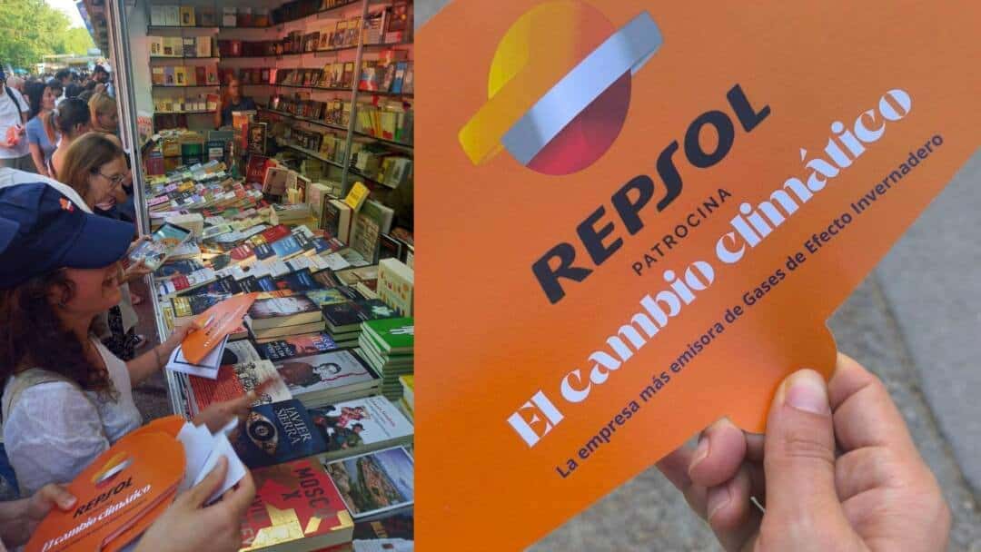 Repsol patrocina cambio climático Feria Libro de Madrid