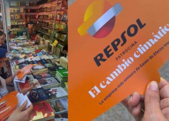 Repsol patrocina cambio climático Feria Libro de Madrid