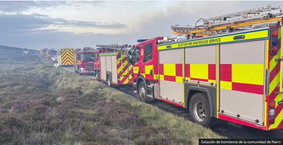 Escocia arrasada incendios forestales