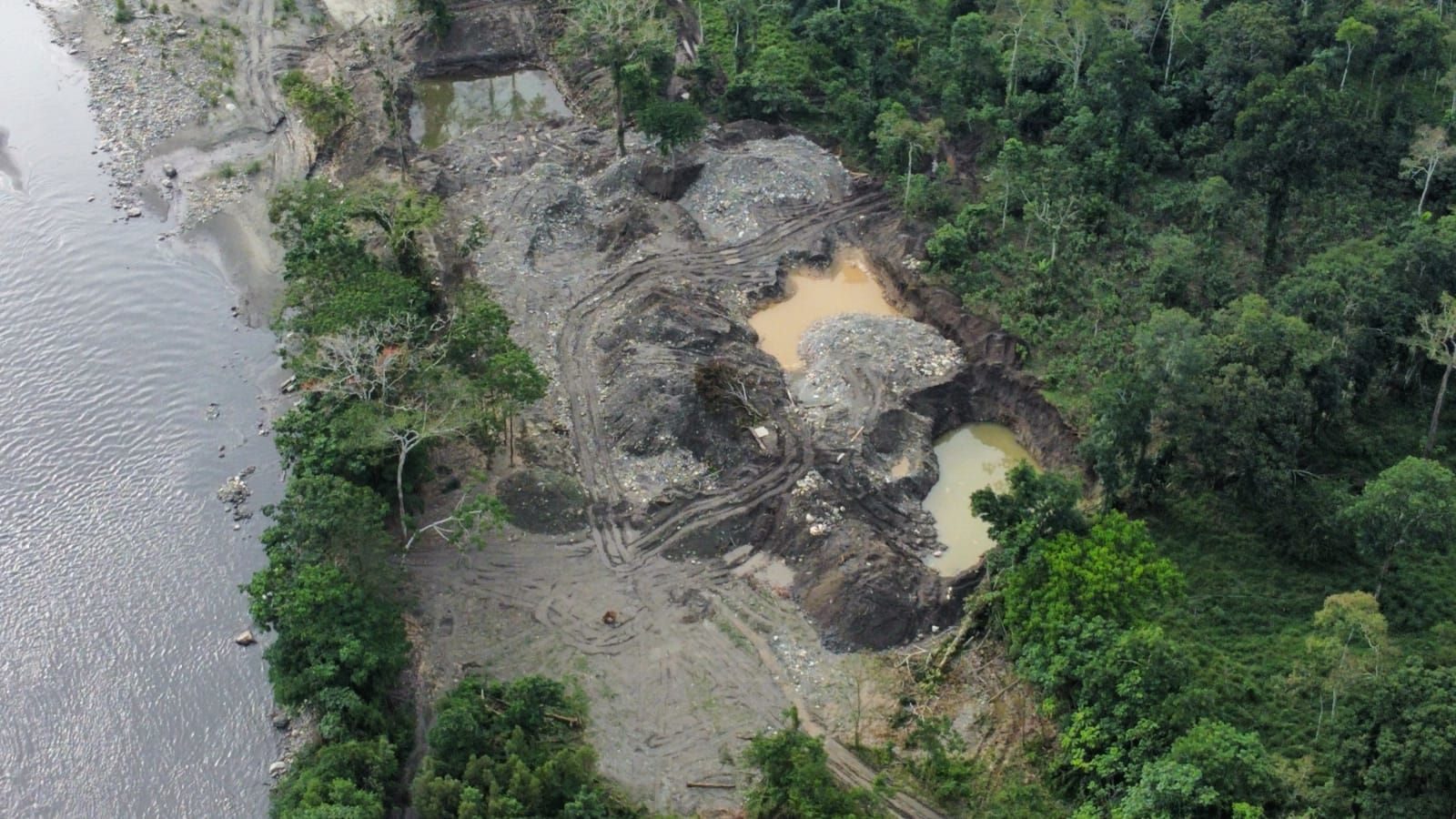 deforestación Napo minería ilegal