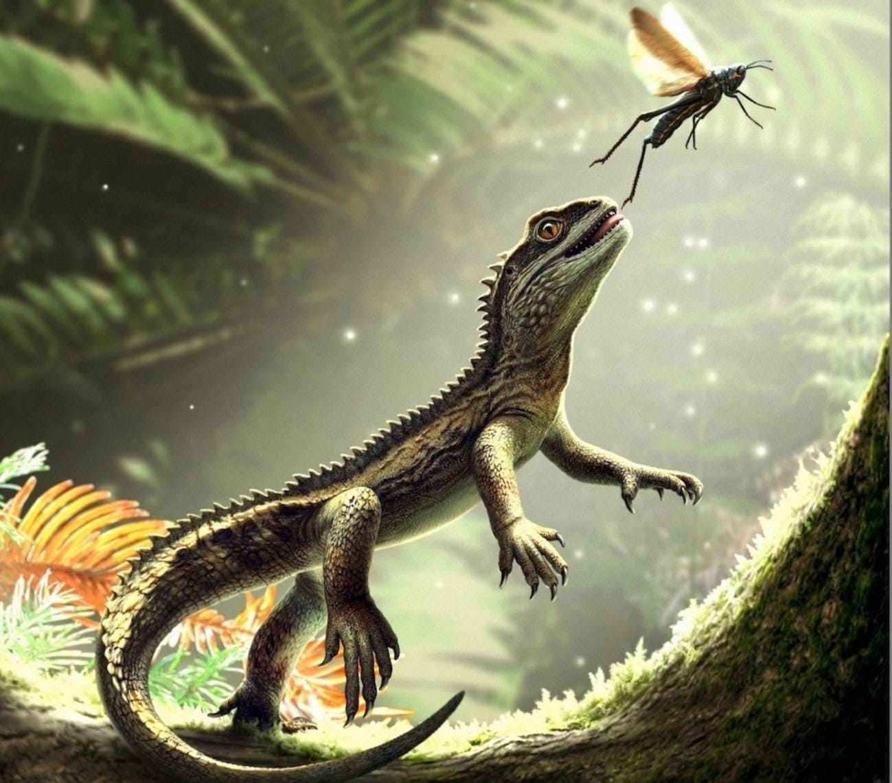Describen cráneo 242 millones años ancestro lagartos Agriodontosaurus Helsbypetrae
