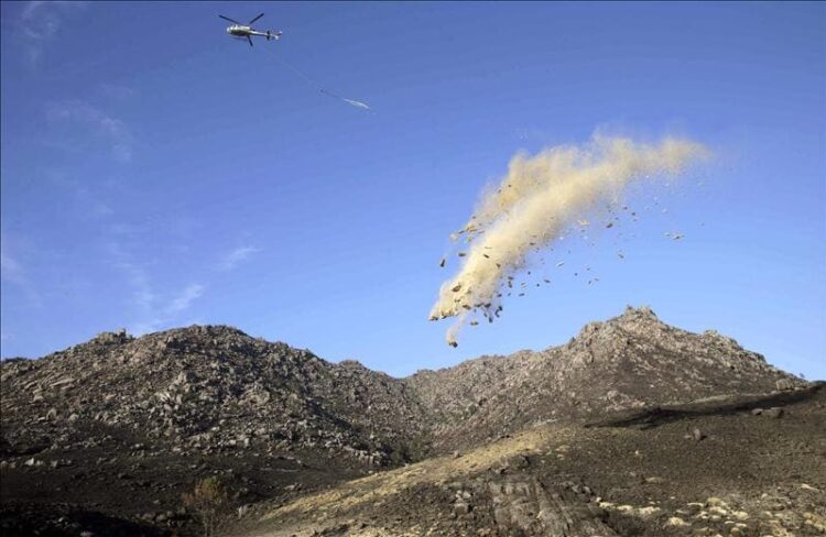 Helimulching erosión incendios forestales