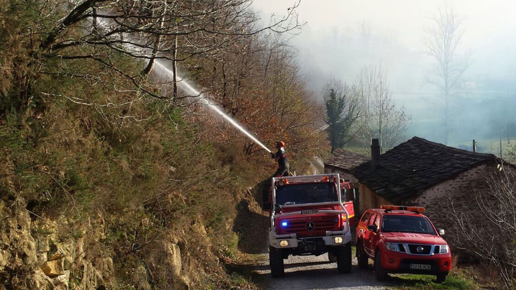 incendios forestales en montes de Cantabria en noviembre