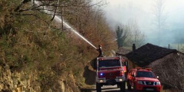 incendios forestales en montes de Cantabria en noviembre