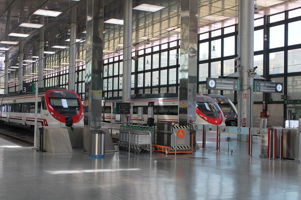 Semana de Lucha por el Tren: estación de trenes en España