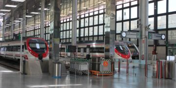 Semana de Lucha por el Tren: estación de trenes en España