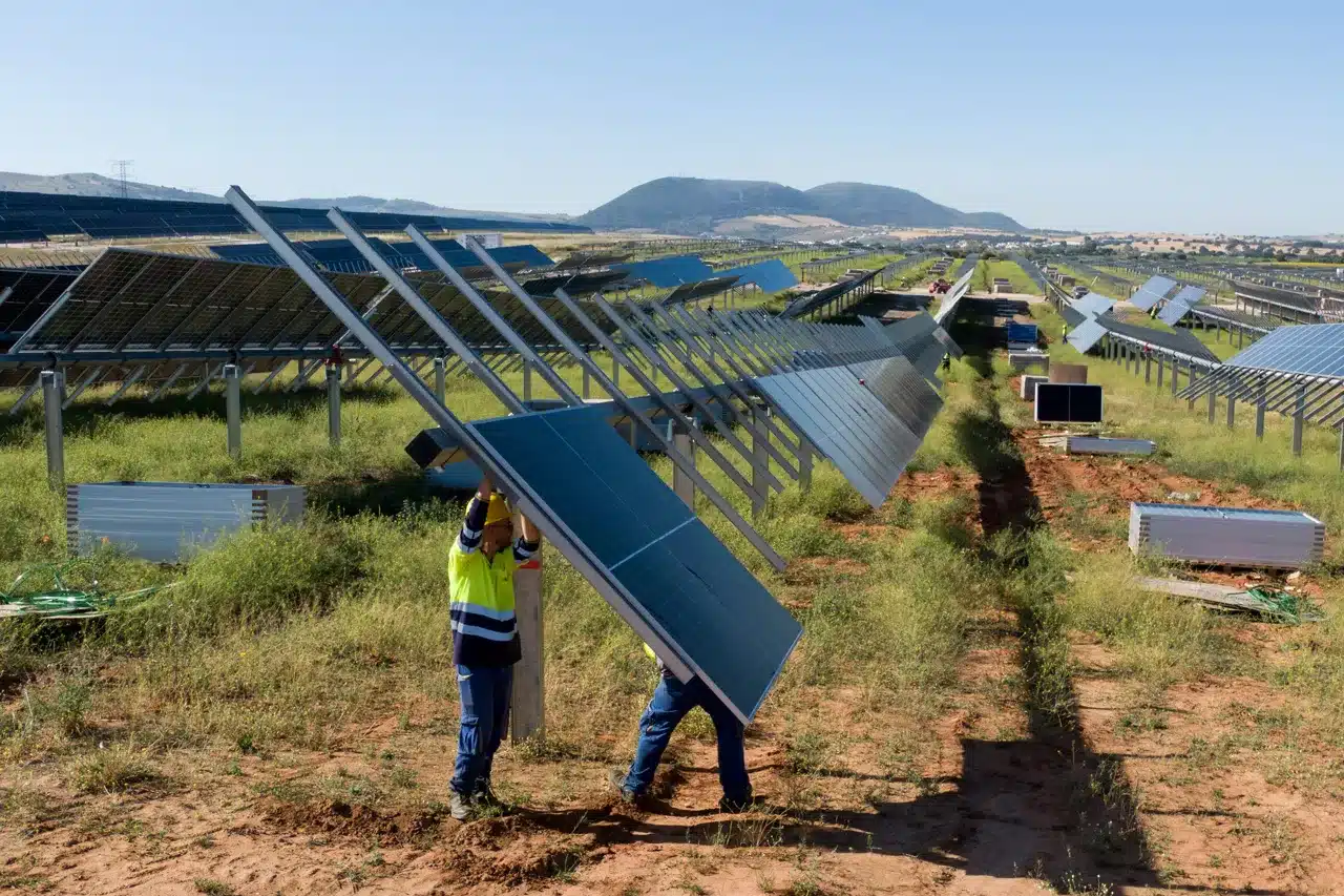 Planta Statkraft fotovoltaica en construcción