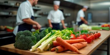 Reparto de alimentos ecológicos de Veritas Food Service a colectividades