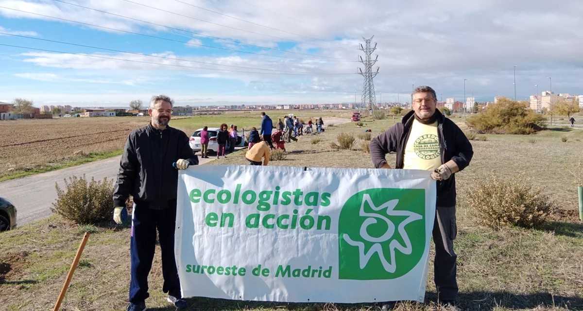 Ecologistas en Acción durante una movilización ambiental