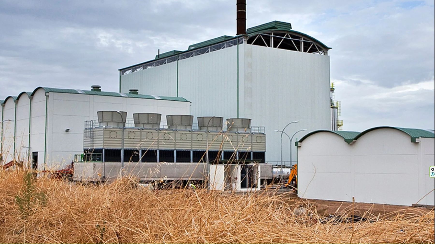 Instalaciones de la planta de biomasa de Logrosán dedicada a la producción de energía renovable