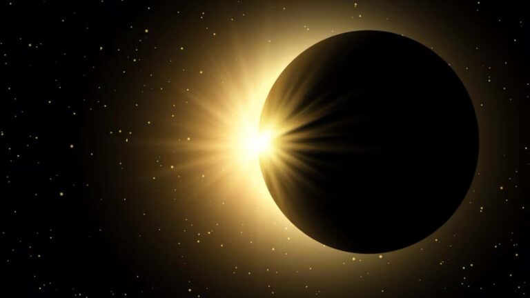 Eclipse solar visto desde la Tierra con el Sol parcialmente cubierto por la Luna