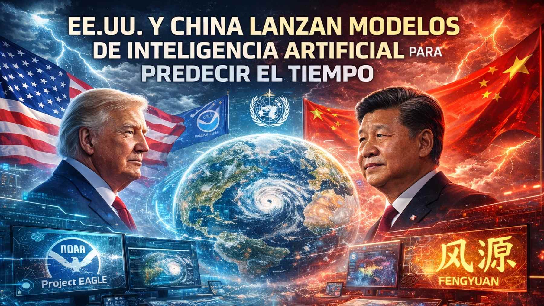 Estados Unidos y China presentan modelos de inteligencia artificial para la predicción meteorológica global