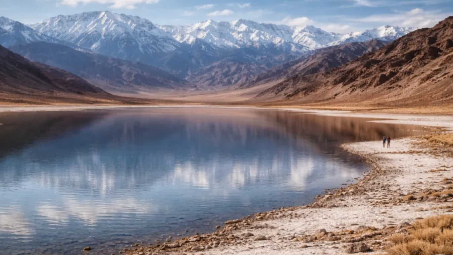 Lago formado de manera excepcional en el Valle de la Muerte tras miles de años