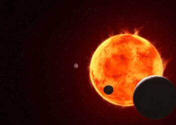 Científicos de la NASA asombrados ante las señales del James Webb en TRAPPIST-1e: "La pregunta es si existe siquiera atmósfera" 3 Estrella enana roja TRAPPIST-1 y sus cuatro planetas más cercanos,