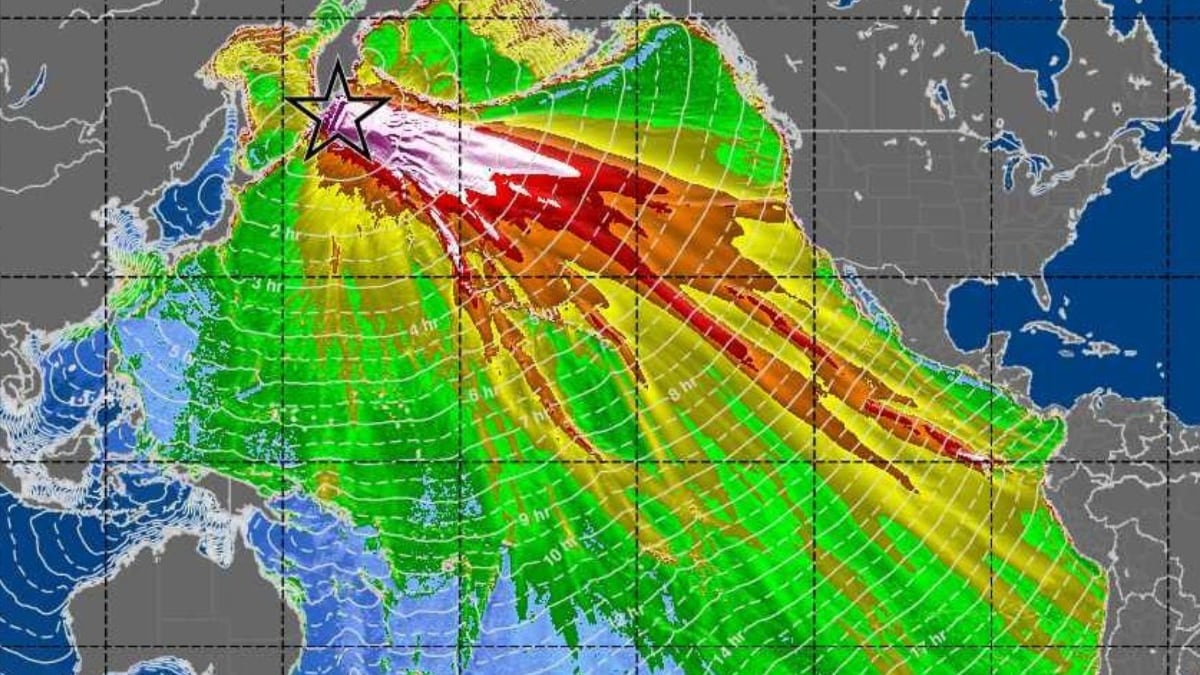 El satélite captura la primera imagen detallada de un tsunami masivo