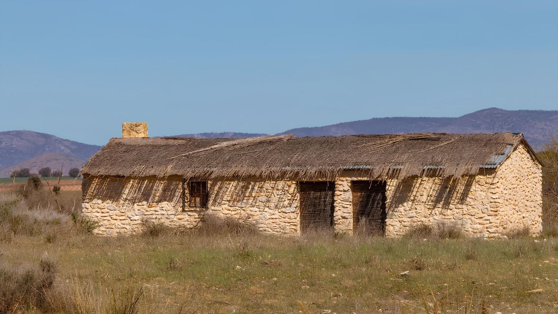 casas de pescadores del río Guadiana junto a las Tablas de Daimiel