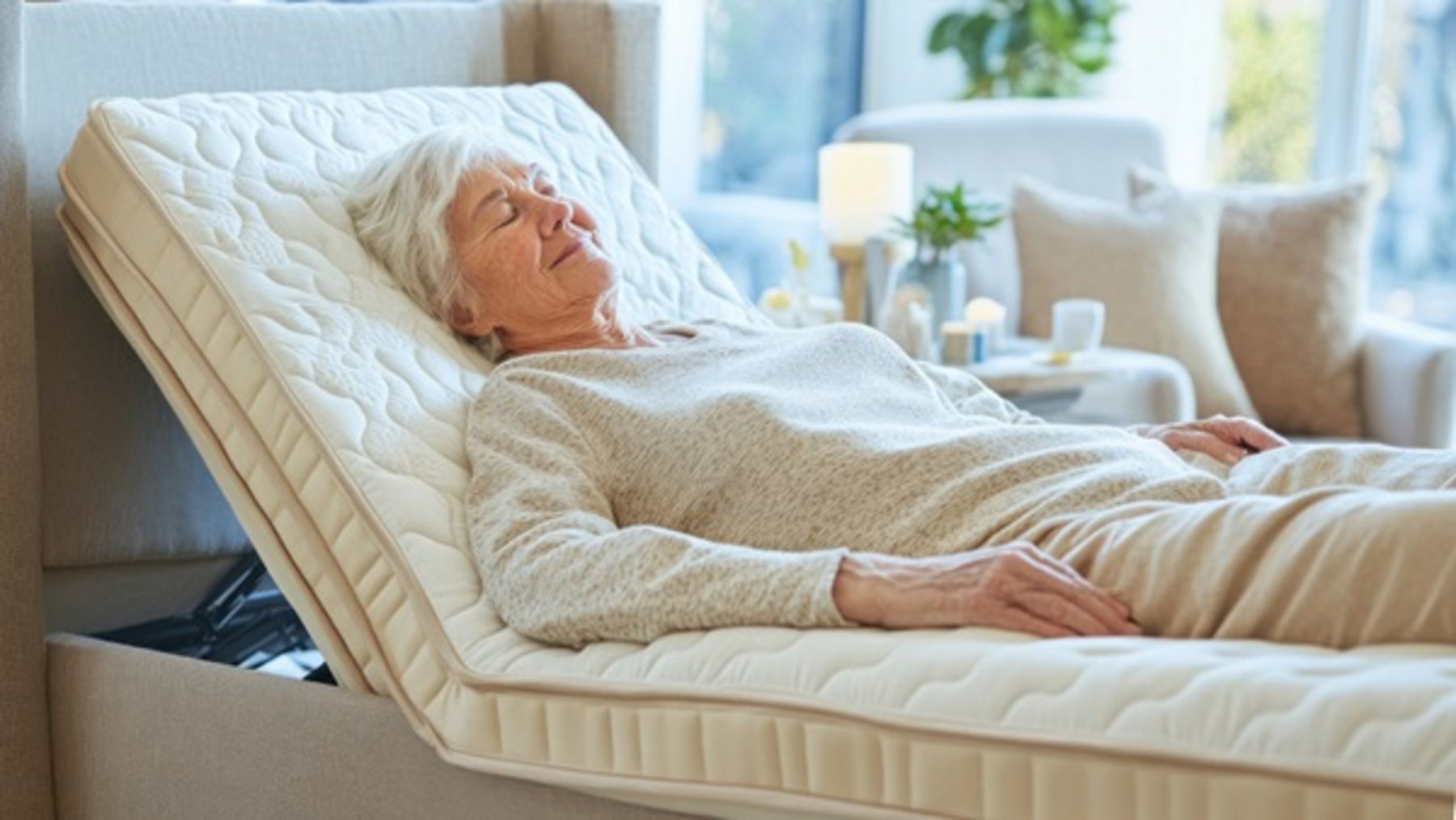 cama articulada ajustable para descanso y confort