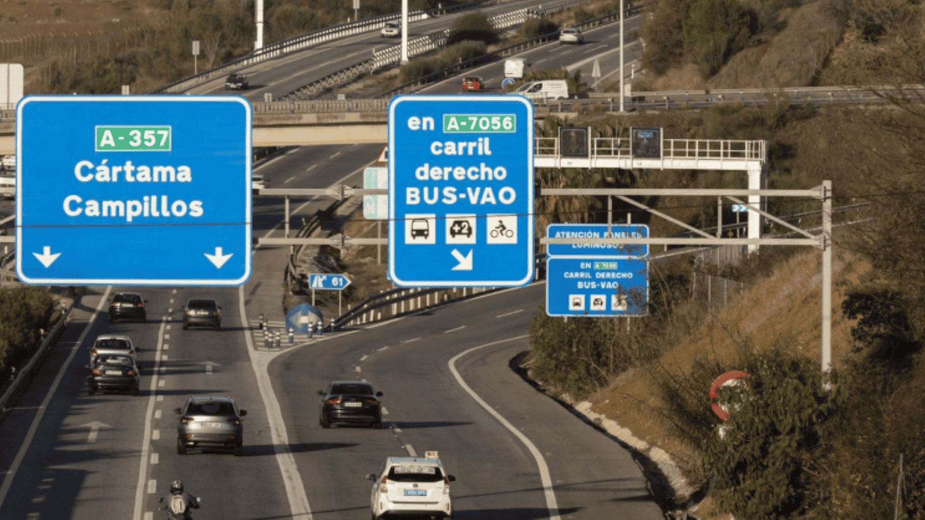 Restricciones en los carriles VAO aplicadas por la DGT