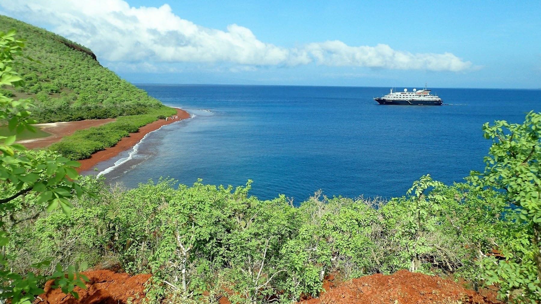Paisaje del Parque Nacional Galápagos vinculado a la conservación regenerativa