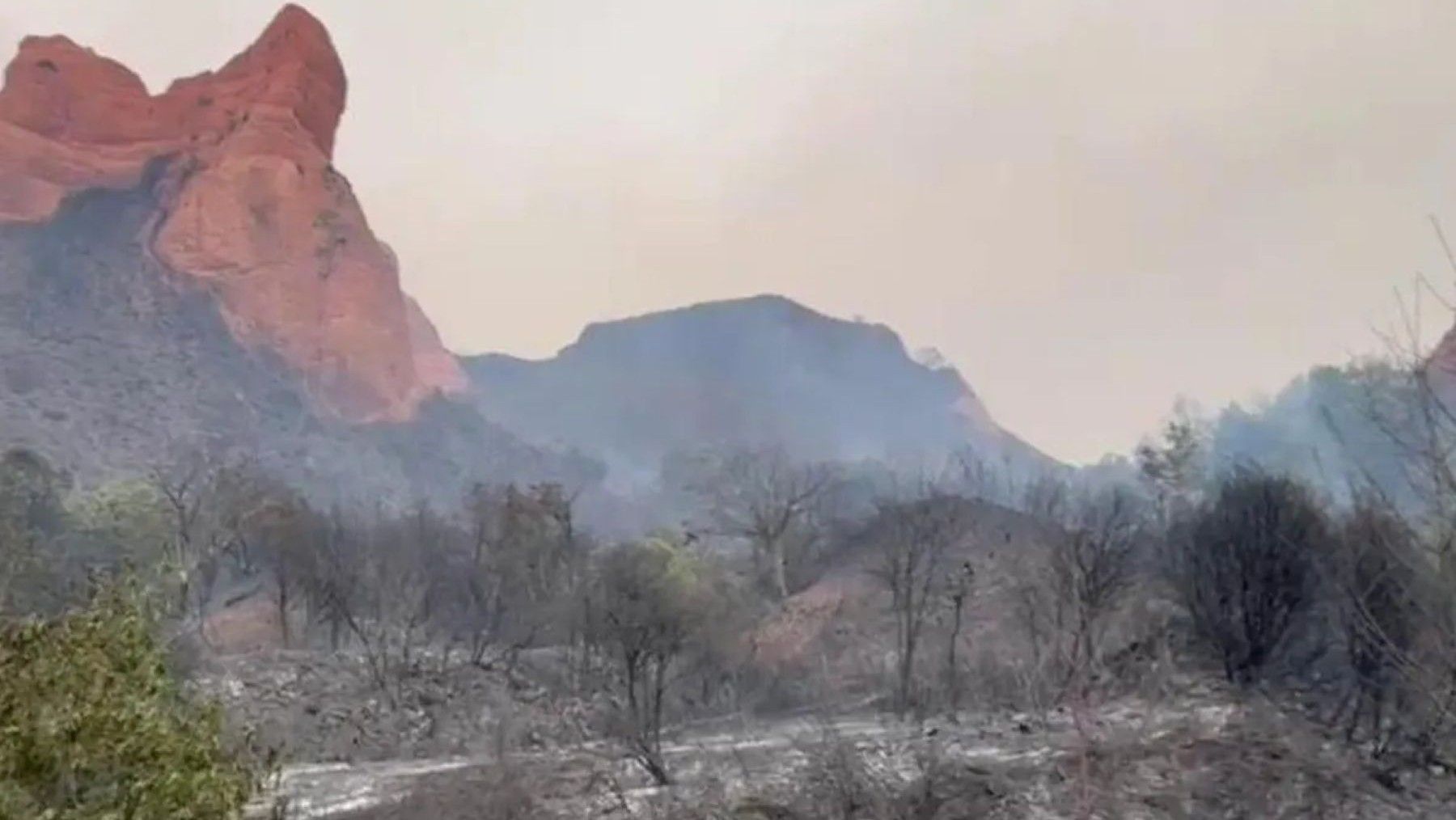 Incendio en Las Médulas y trabajos de restauración