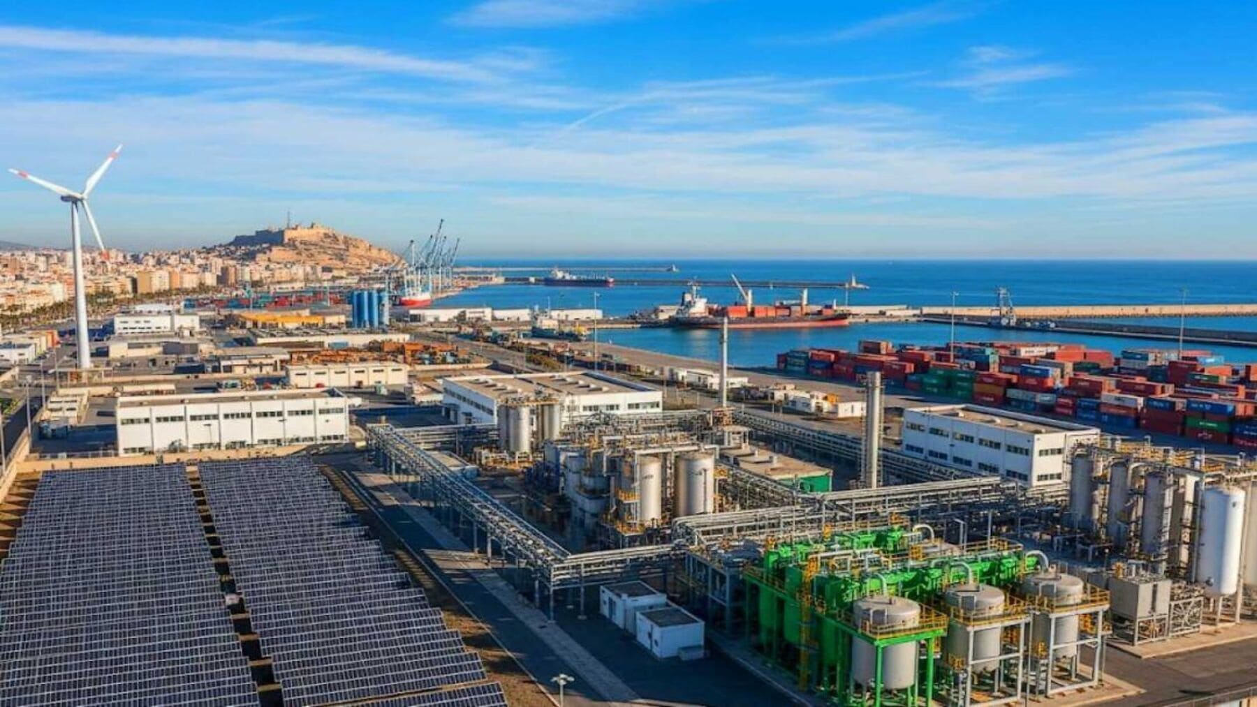 hidrógeno renovable en el puerto de Alicante