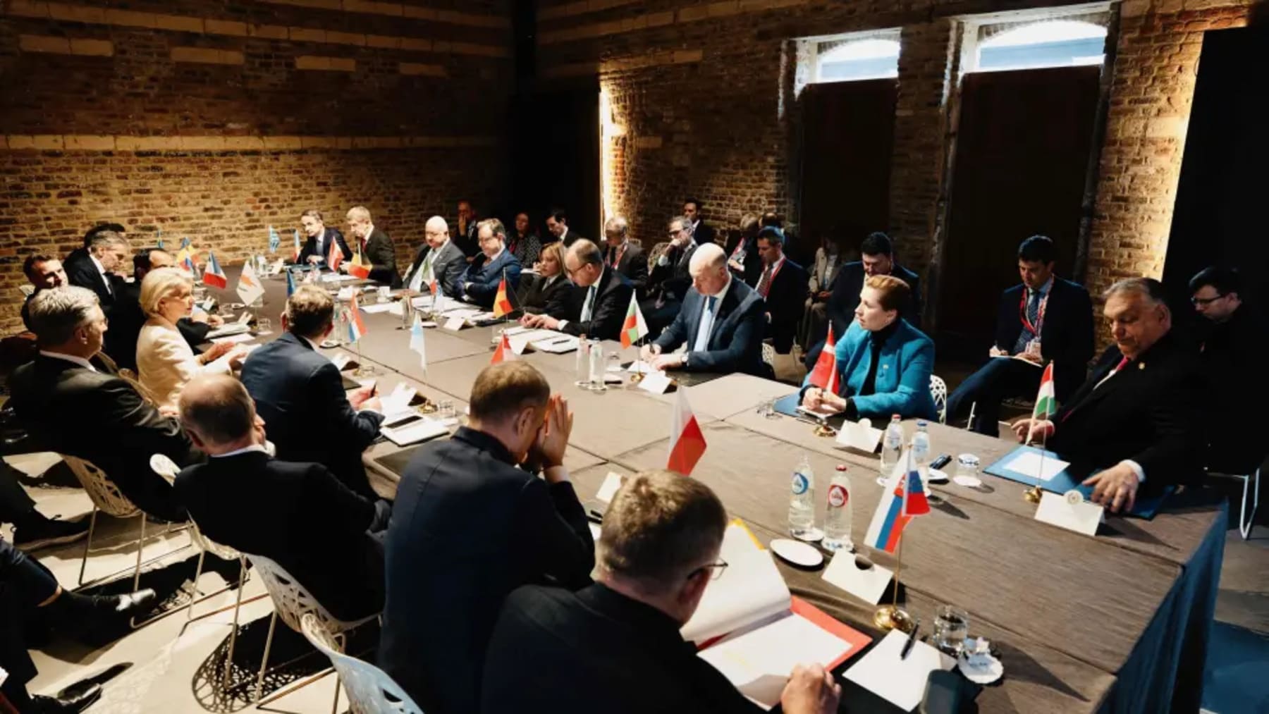 Jefes de Estado de la Unión Europea durante reunión informal en Bélgica