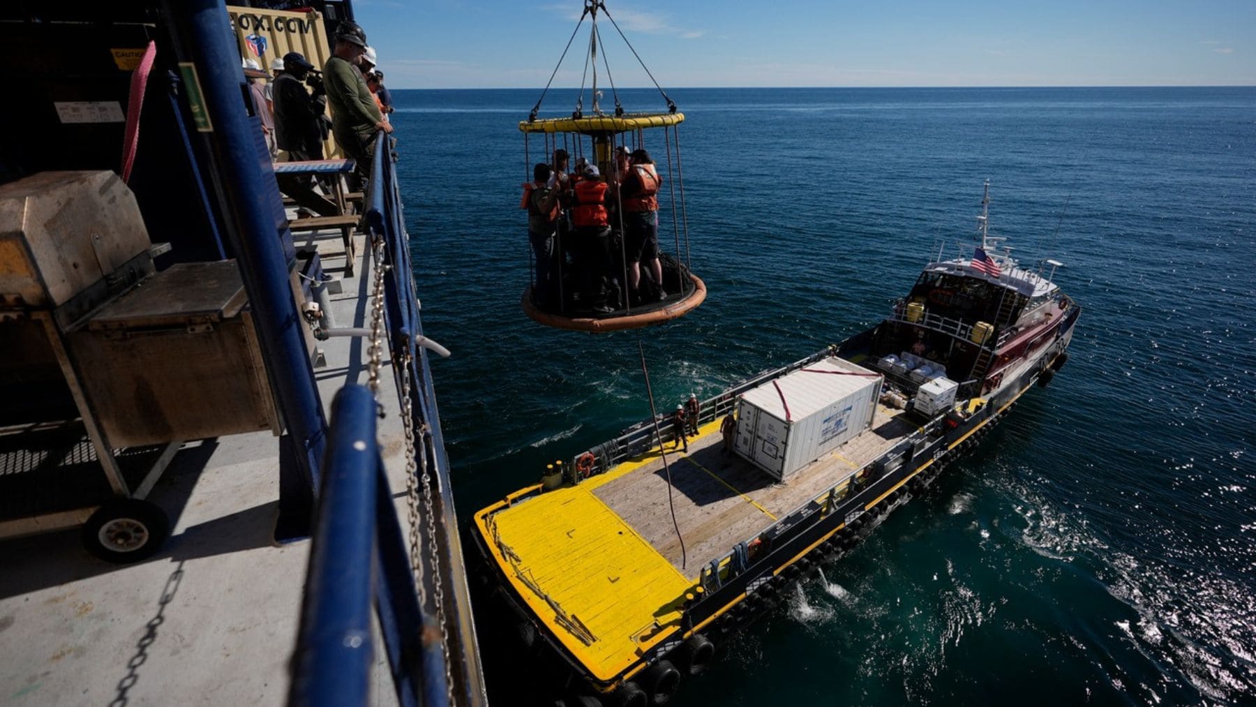 Científicos de la Expedición 501 trabajan en el hallazgo de un enorme acuífero de agua dulce frente a la costa de Nueva York.