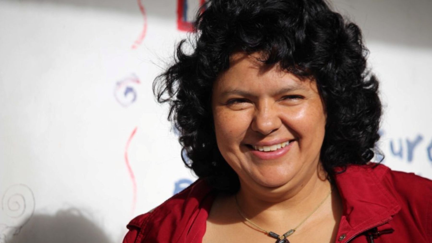 Protesta durante el Décimo aniversario del asesinato de Berta Cáceres frente a la Fiscalía en Honduras