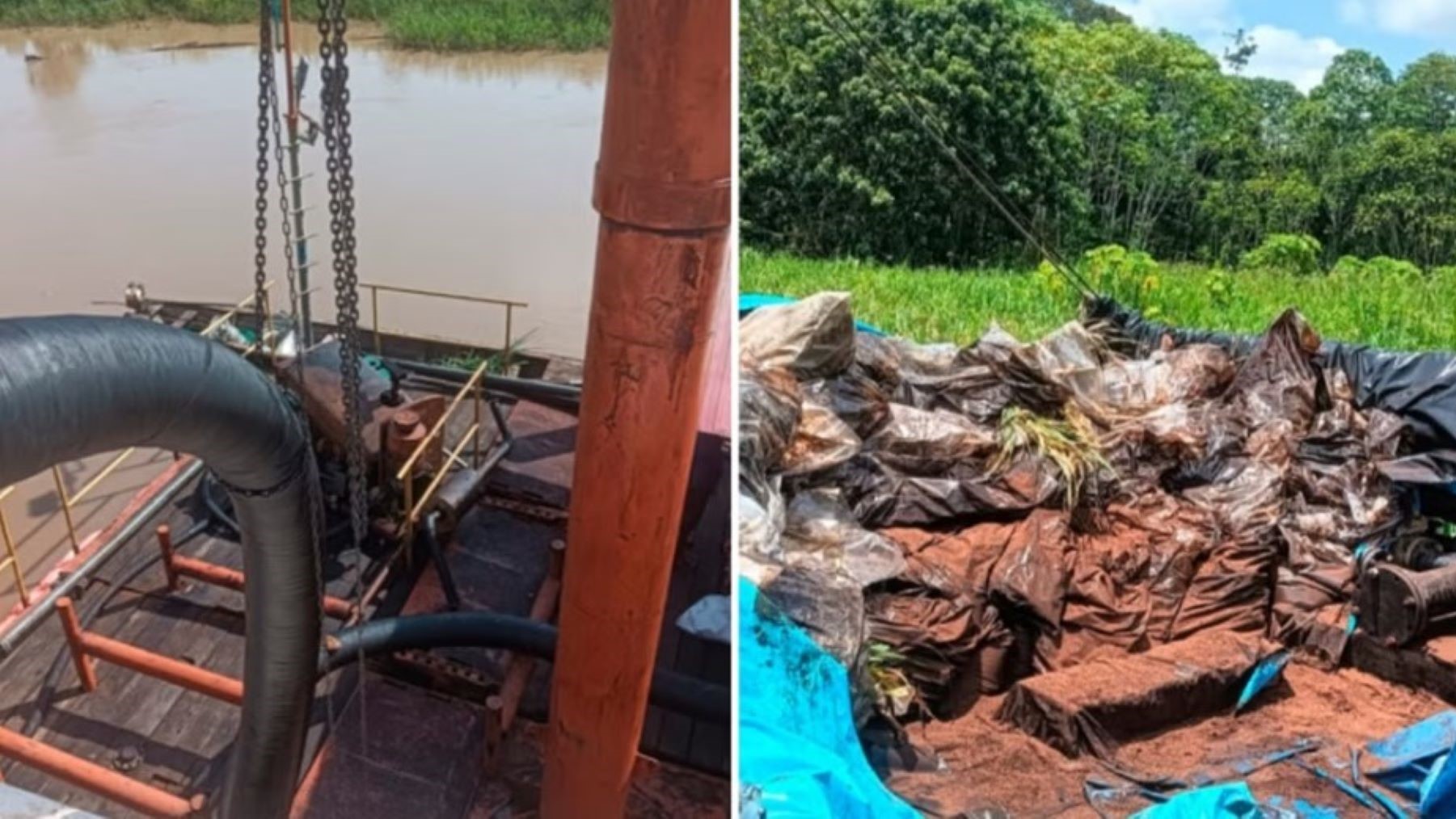 Crudo en la Amazonía peruana debido a unafalla tecnica en investigación.