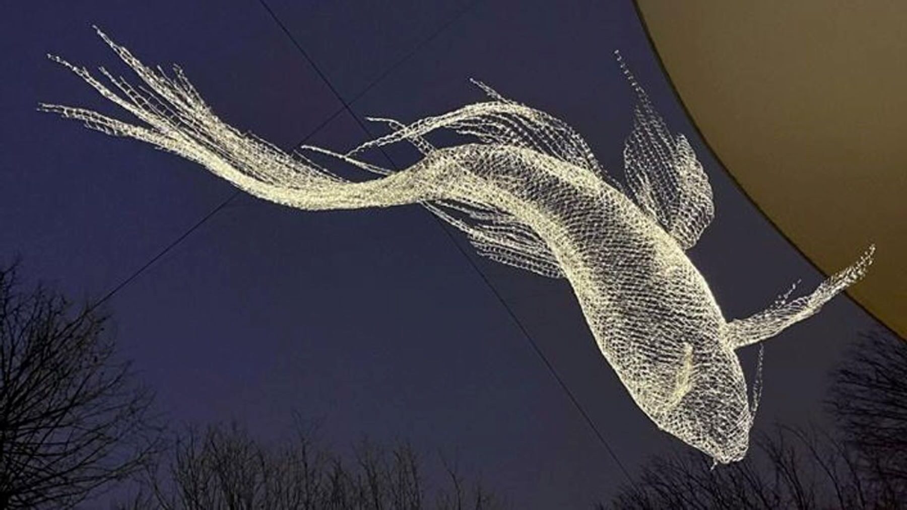 Ecologistas denuncian esculturas luminosas en el río Manzanares