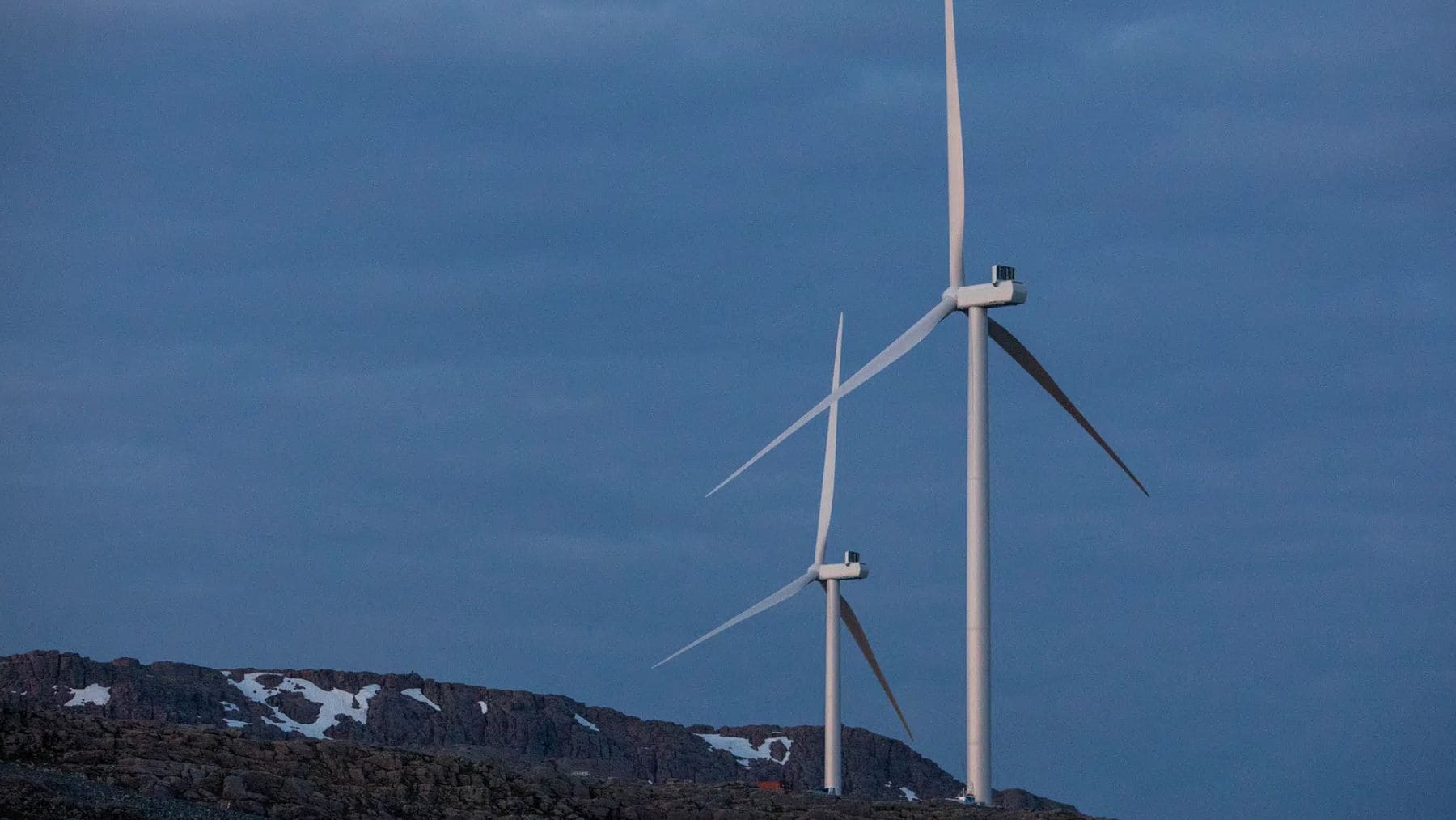 Aerogeneradores del parque eólico Guleslettene en Noruega, el más eficiente del país.