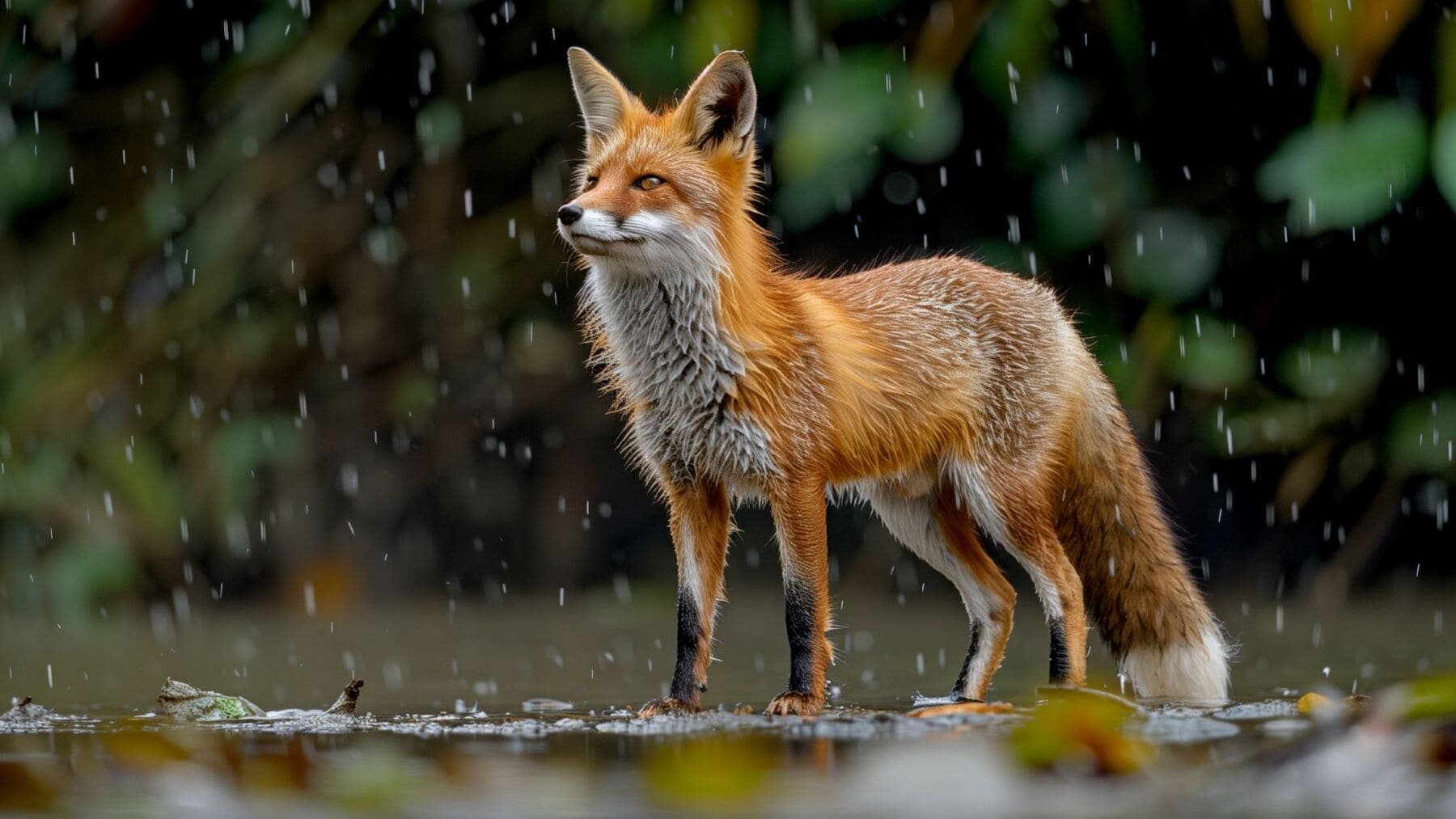 zorro rojo Basil recuperándose en el zoológico de El Bronx