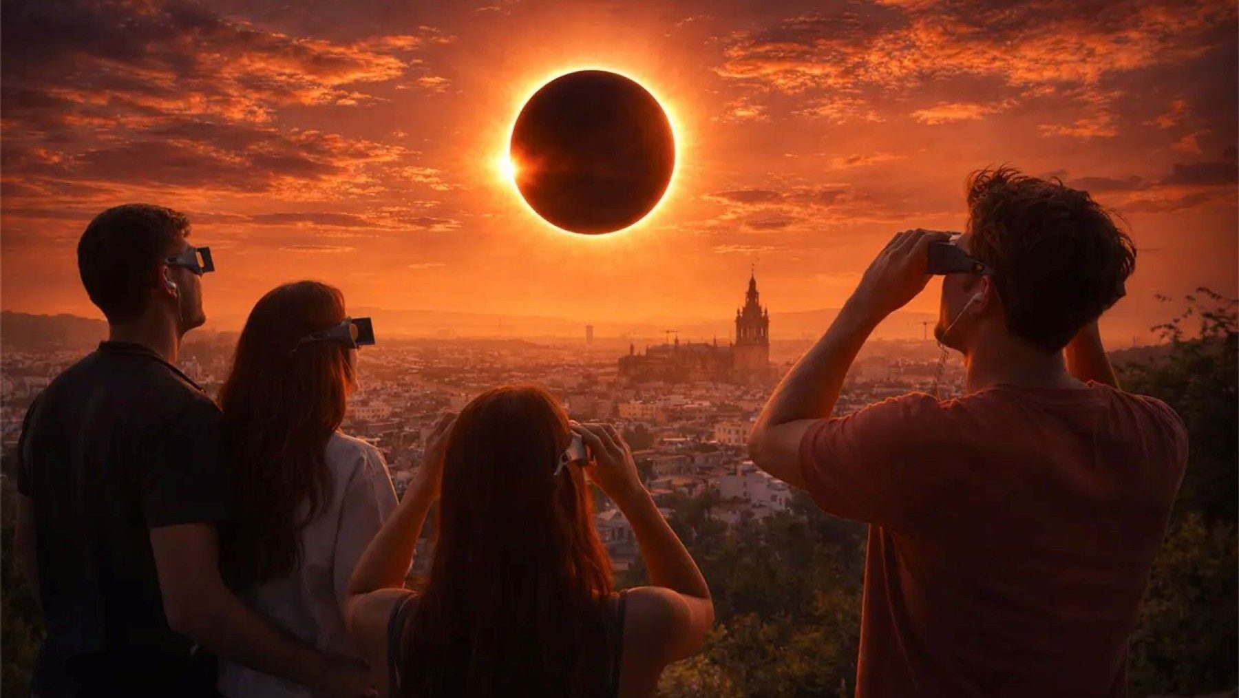 dónde ver mejor el eclipse total de sol en España durante el fenómeno astronómico de agosto