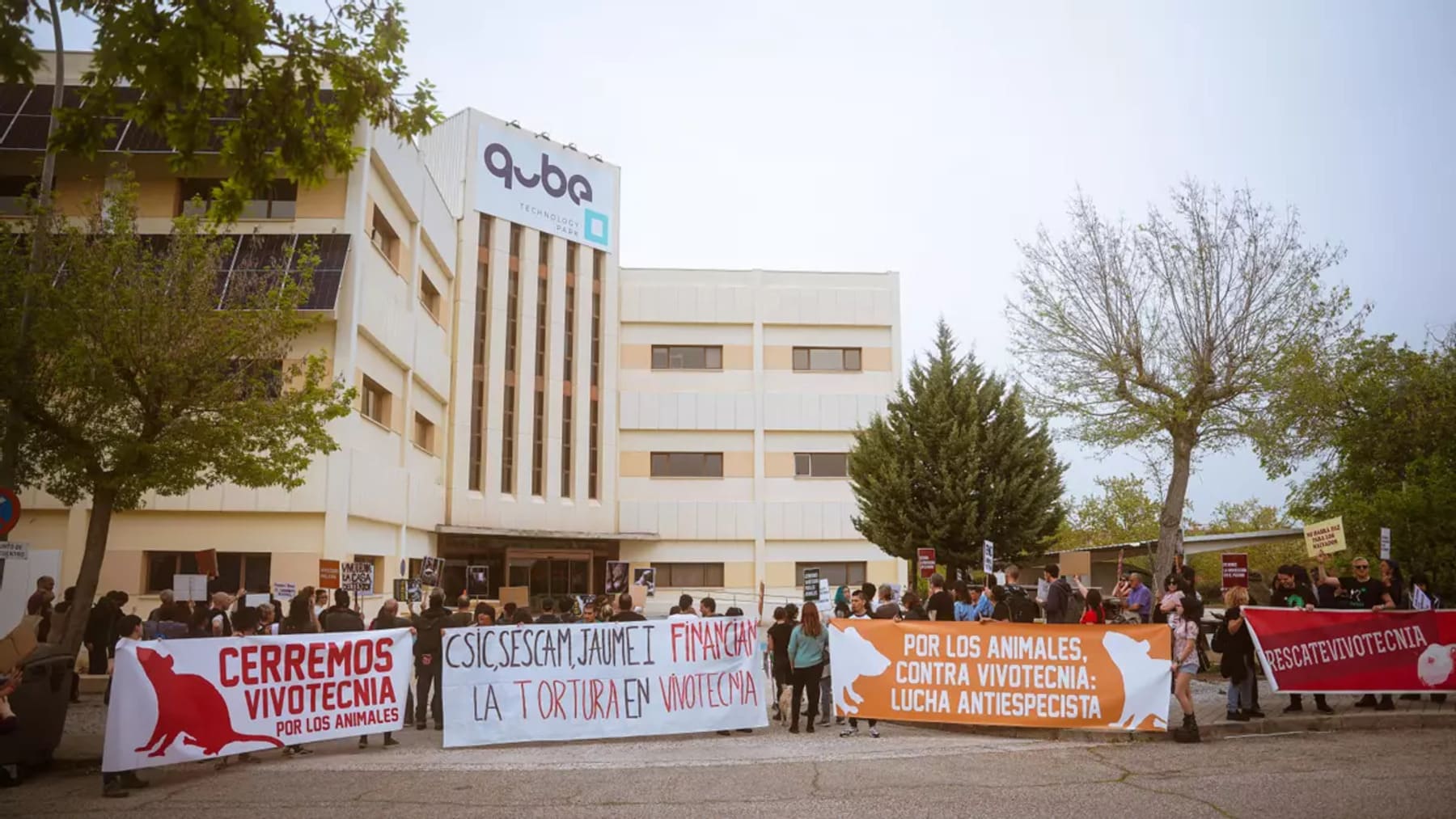 Vivotecnia animales maltratados durante el juicio celebrado en Madrid