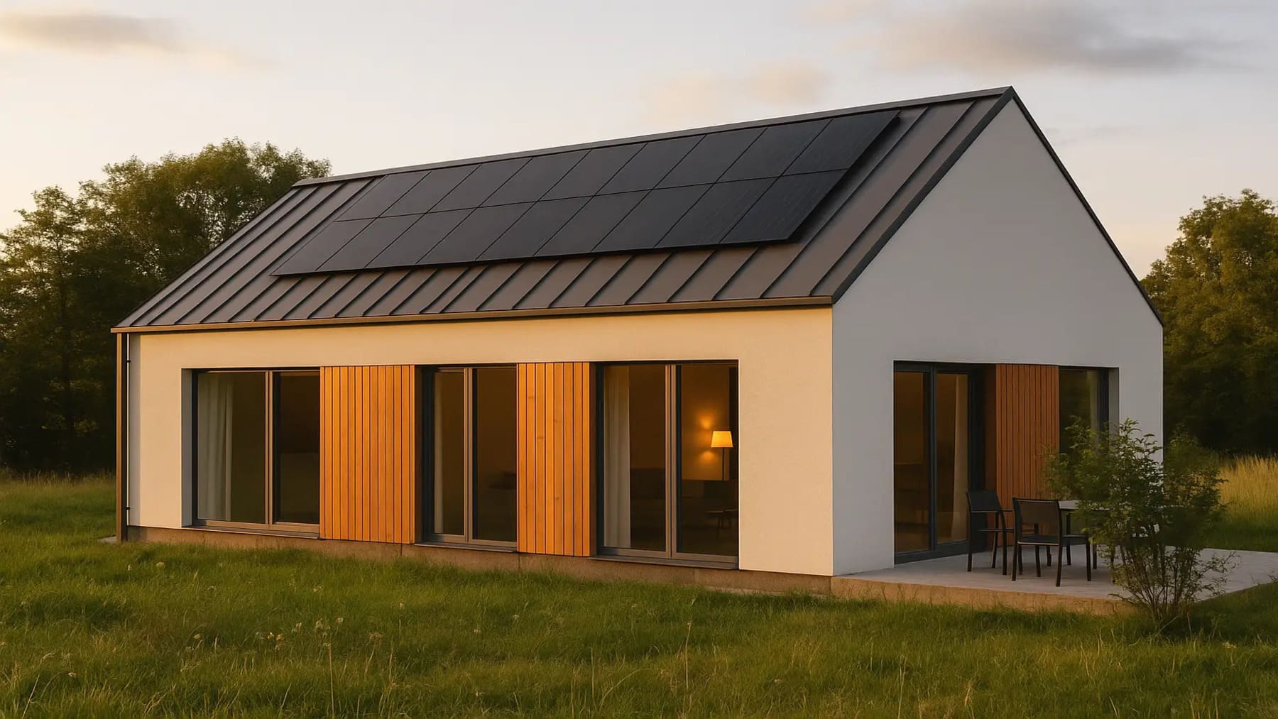 casas Passivhaus comparadas con construcción tradicional mediante cubos de hielo