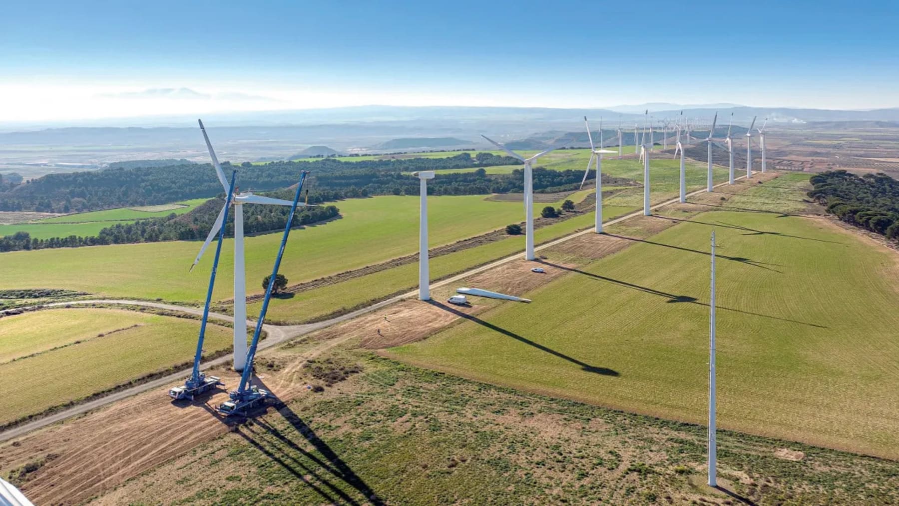 repotenciación eólica en Navarra con nuevos aerogeneradores y tecnología renovable