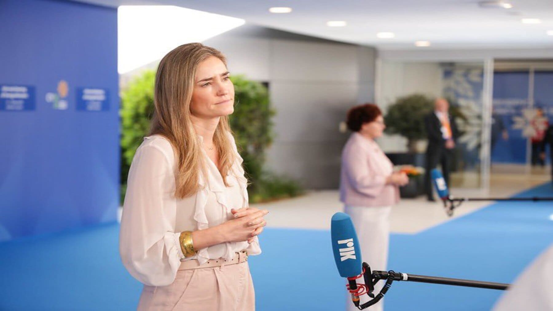 Sara Aagesen durante la reunión energética de la Unión Europea en Chipre