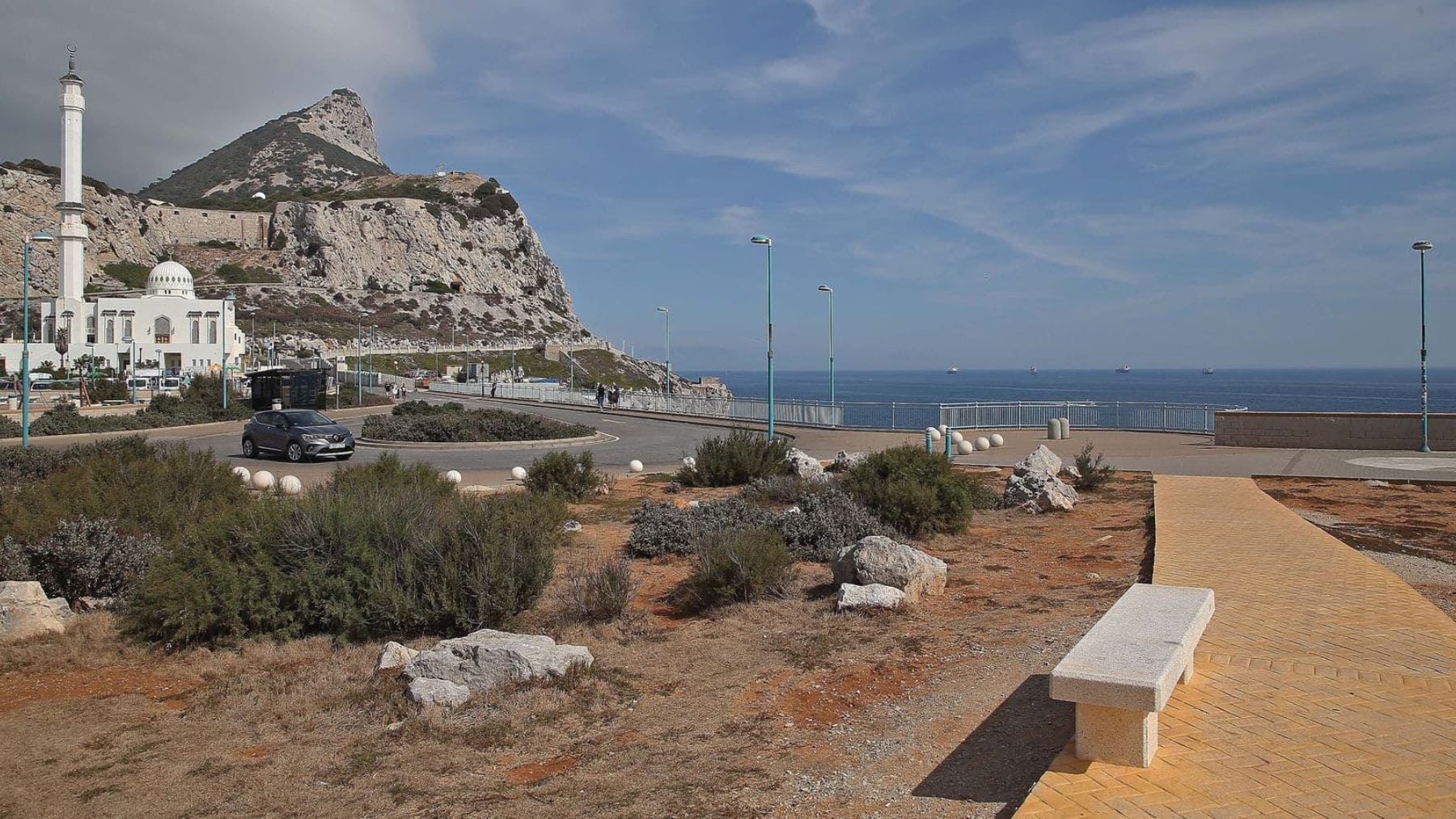 Punta Europa en Gibraltar, zona donde se vierten aguas residuales sin tratar al Mediterráneo.