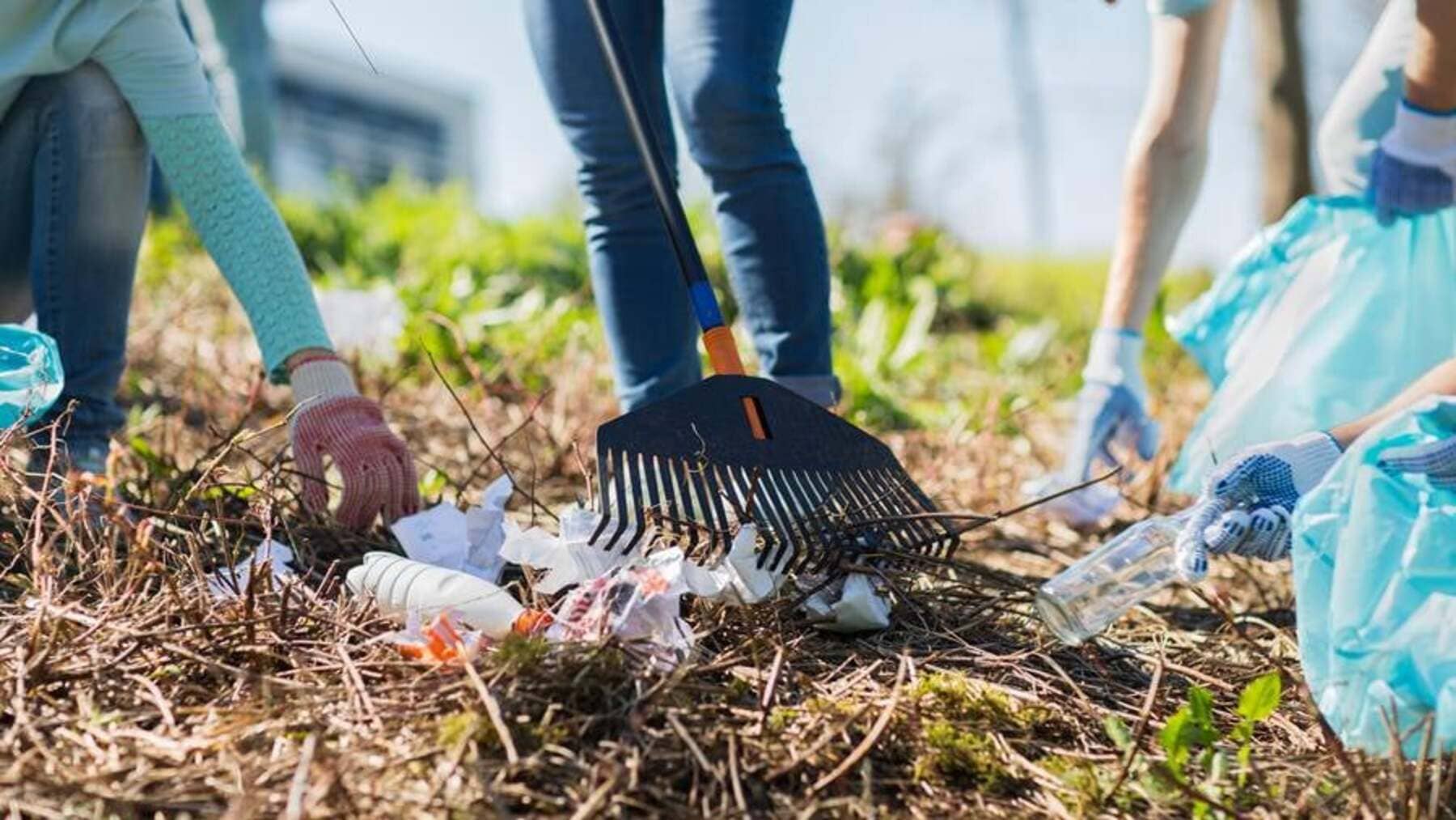 basuraleza en espacios naturales durante una campaña de limpieza ambiental
