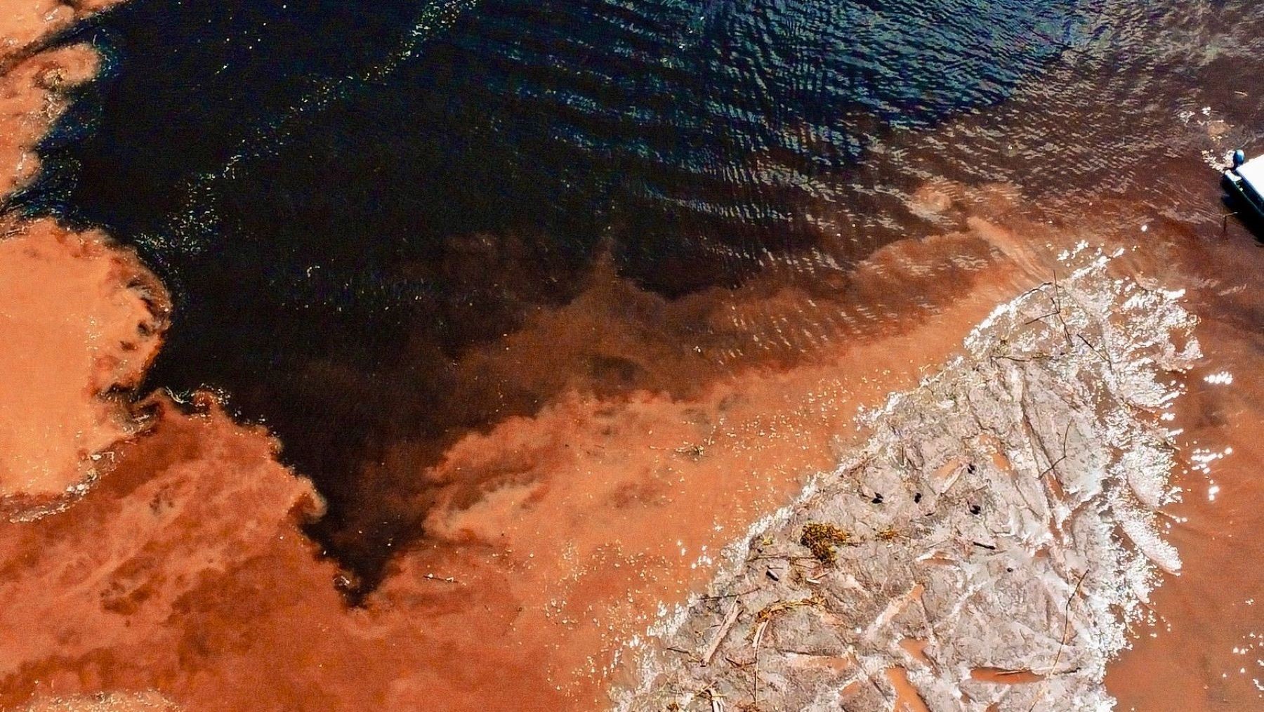 los químicos eternos en el agua detectados en un entorno acuático