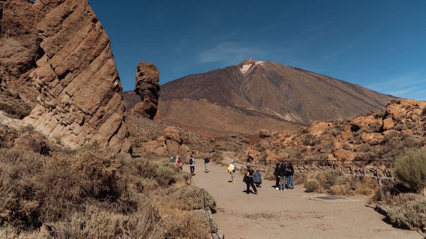prohibición de fumar en el Teide en una zona protegida del parque nacional