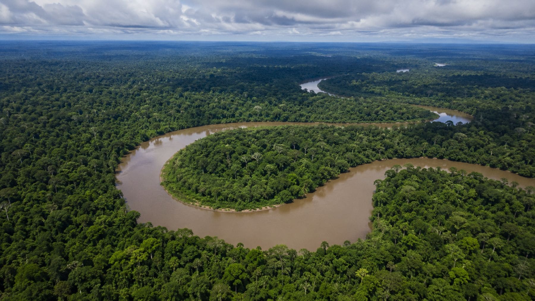 Vista aérea de la Amazonía colombiana, uno de los ecosistemas más biodiversos del planeta, en un momento clave tras las elecciones presidenciales.