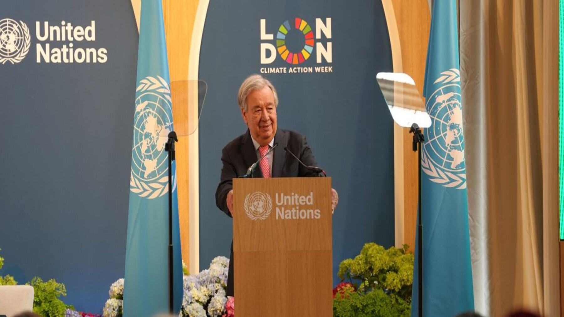 Guterres pide acelerar las energías renovables durante un discurso de la ONU