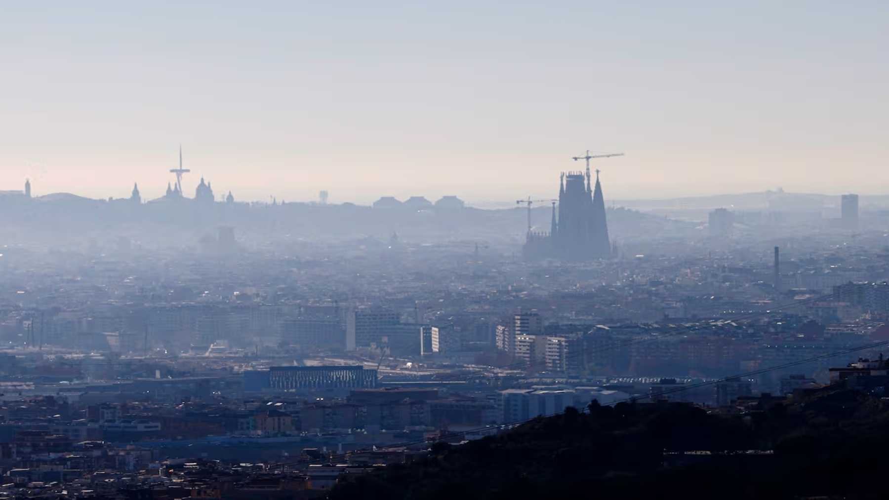Cómo el cambio climático atrapará más contaminación sobre Barcelona