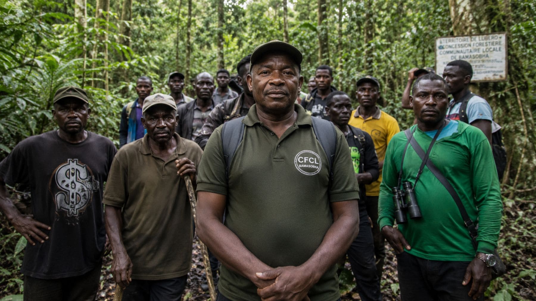 Miembros de la comunidad de Bamasobha lideran la restauración del bosque junto al Parque Nacional de Maiko en la República Democrática del Congo.